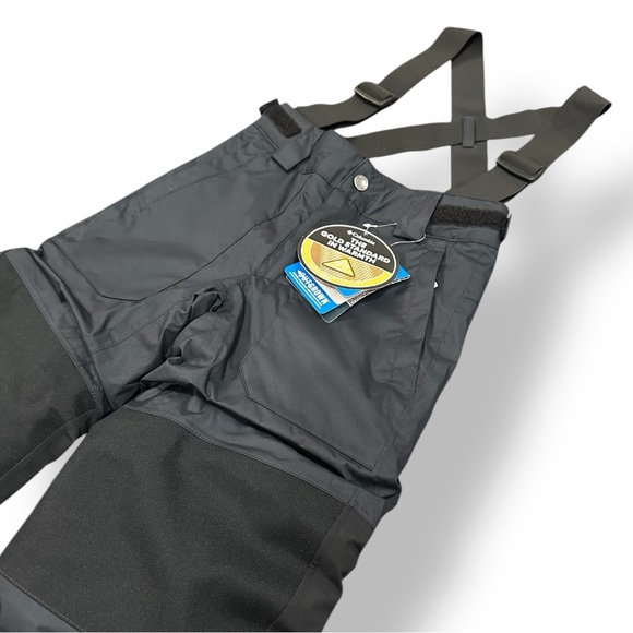 Children's Black Snow Pants with Suspenders Omni-Tech Waterproof XXS - Picture 2 of 15
